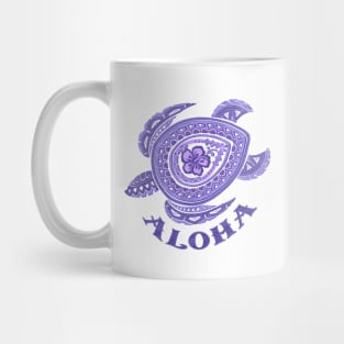 Aloha Purple Tribal Honu -4485 Mug